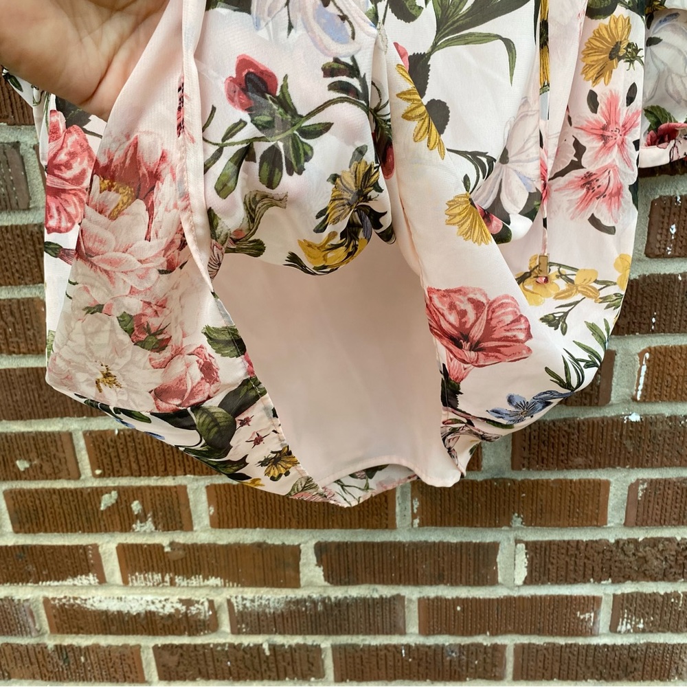 Vince Camuto NWT Floral Long Sleeve midi Dress size 10 - Picture 5 of 9